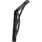 Ekena Millwork Miller Wrought Iron Bracket, (Single center brace), Antiqued Silver 1 1/2"W x 7 1/2"D x 10"H BKTM01X07X10SMIASV - alternate 1